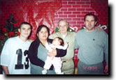 Loren Pogue with his family during prison visitation